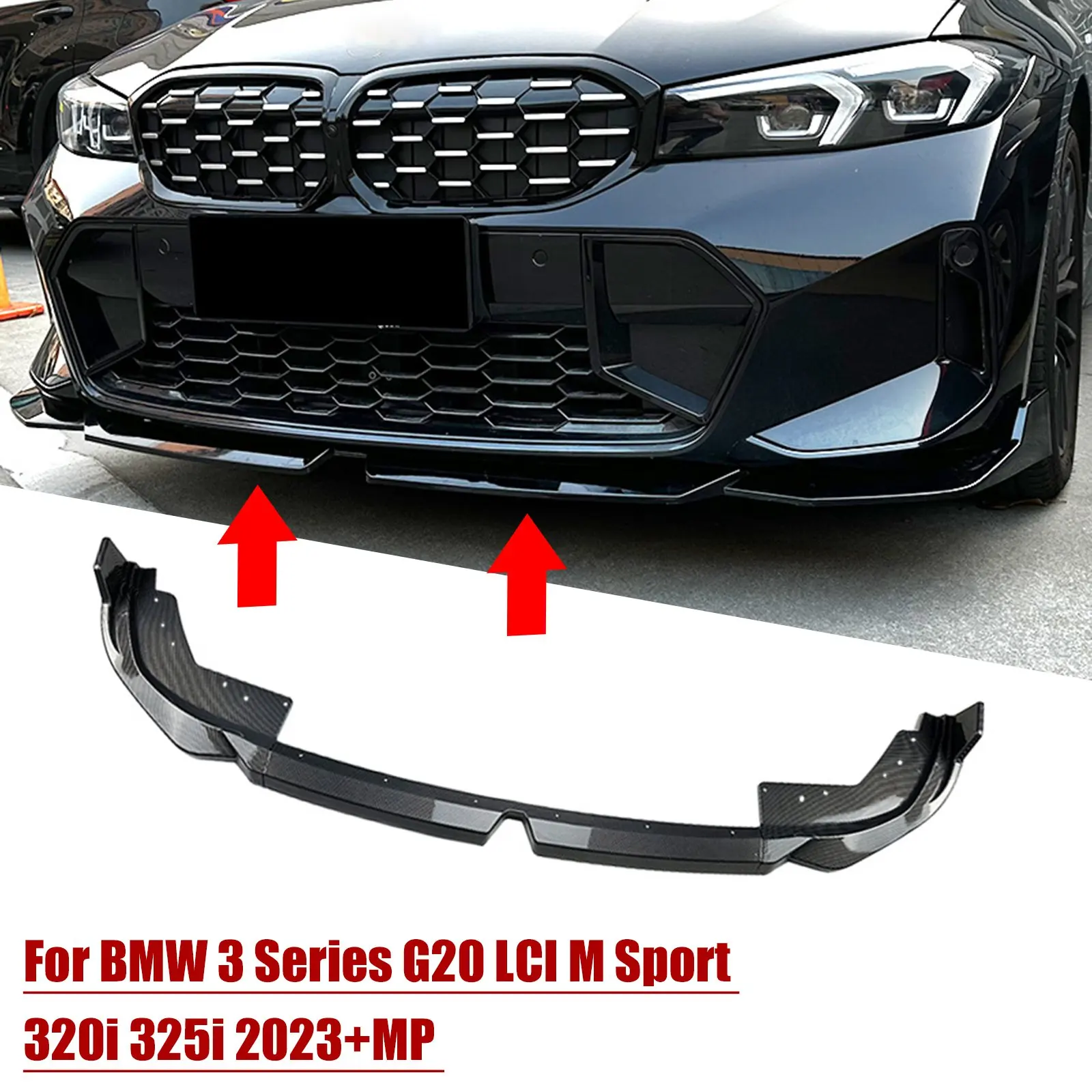 Car Front Bumper Lip Body Kit Spoiler Canard Splitter Diffuser For BMW 3 Series G20 LCI M Sport 320i 325i 2023+ Auto Accessories
Car Front Bumper Lip Body Kit Spoiler Canard Splitter Diffuser For BMW 3 Series G20 LCI M Sport 320i 325i 2023+ Auto Accessories