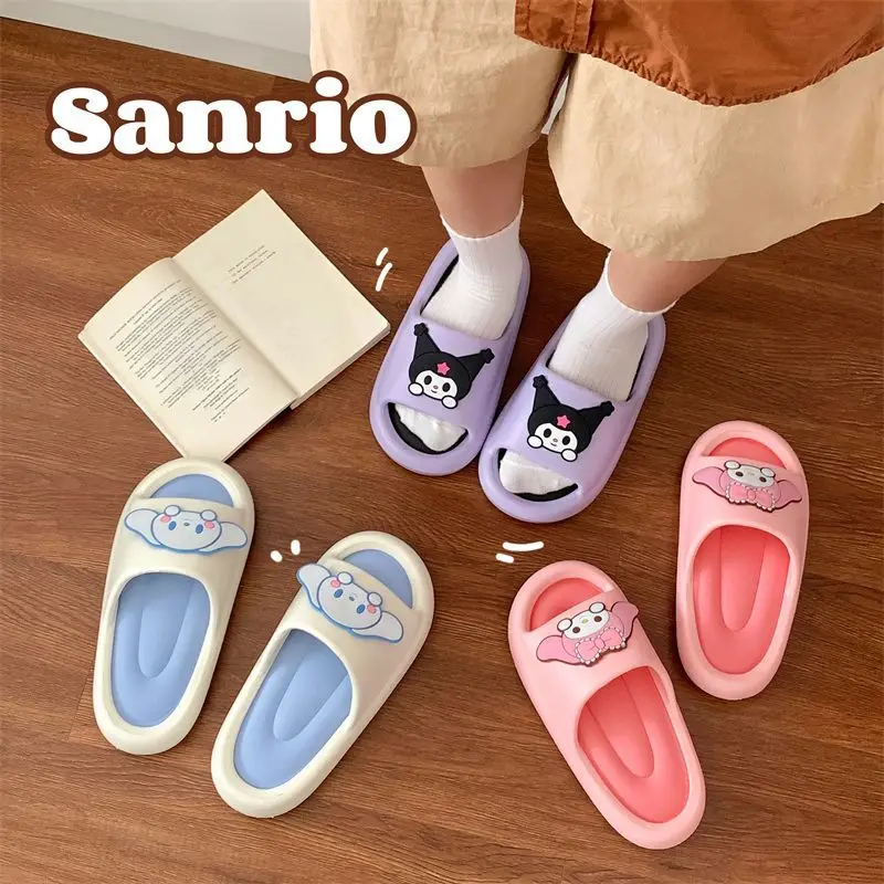 Sanrio Cute Cinnamon Dog Slippers Female Wear Outside Summer The New Extra Thick Soft Bottom Anti-Slip Cartoon Kuromi Sandals
Sanrio Cute Cinnamon Dog Slippers Female Wear Outside Summer The New Extra Thick Soft Bottom Anti-Slip Cartoon Kuromi Sandals