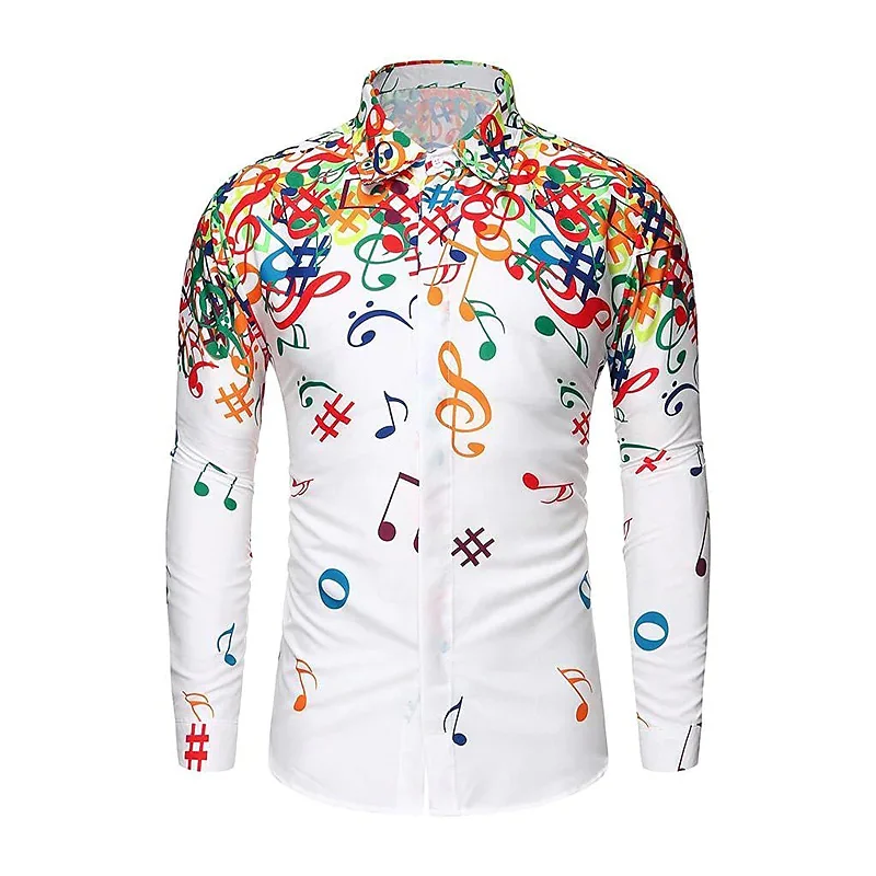 Men's Shirt Note Graphic Stylish Novel Lapel Long Sleeve Shirt White Blue Black Spring Summer Quality Material Plus Size
Men's Shirt Note Graphic Stylish Novel Lapel Long Sleeve Shirt White Blue Black Spring Summer Quality Material Plus Size