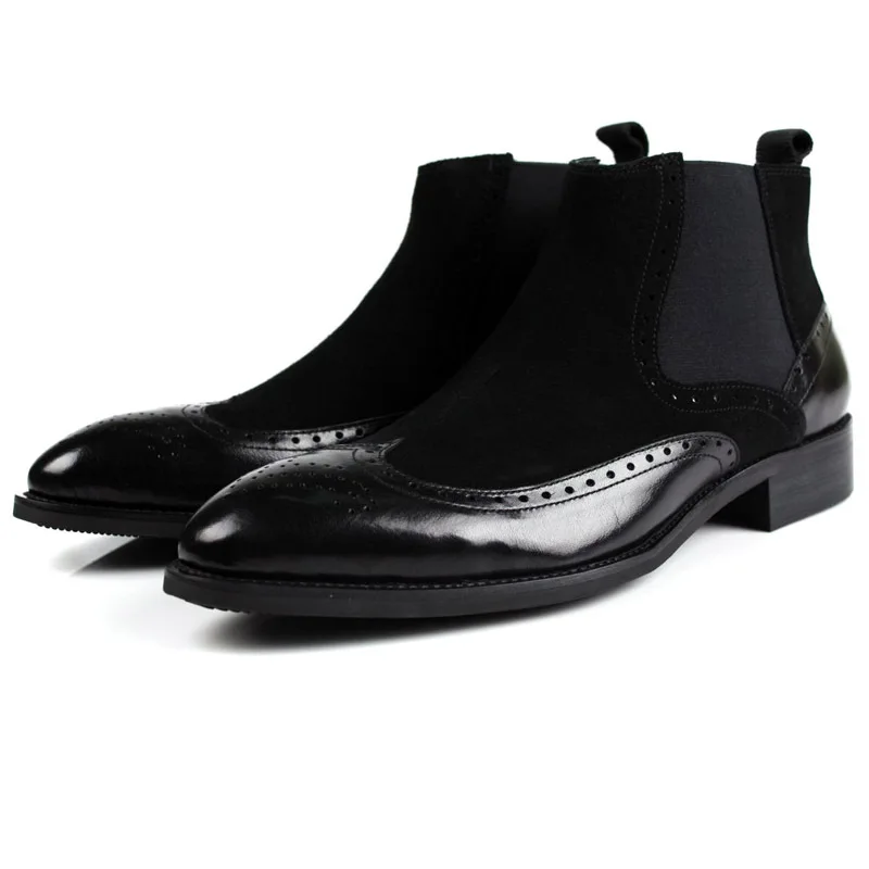 Handmade Genuine Leather Chelsea Boots For Men 2023 Italian Cow Suede Dress Business Boots Slip On Real Leather Brogues Shoes
Handmade Genuine Leather Chelsea Boots For Men 2023 Italian Cow Suede Dress Business Boots Slip On Real Leather Brogues Shoes