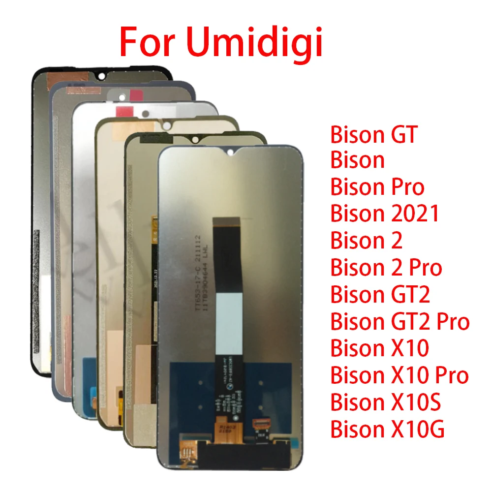 

For Umidigi Bison GT 2 GT2 Pro LCD Display For Umidigi Bison 2021 X10S X10G X10 Pro Full Display Touch Screen Digitizer Assembly