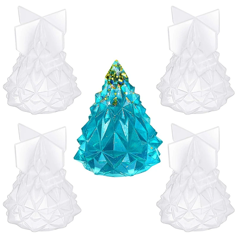 4 Pcs Christmas Tree Silicone Resin Mold Epoxy Resin Handmade Crafts Charms DIY Jewelry Light Holder Making Tools
4 Pcs Christmas Tree Silicone Resin Mold Epoxy Resin Handmade Crafts Charms DIY Jewelry Light Holder Making Tools