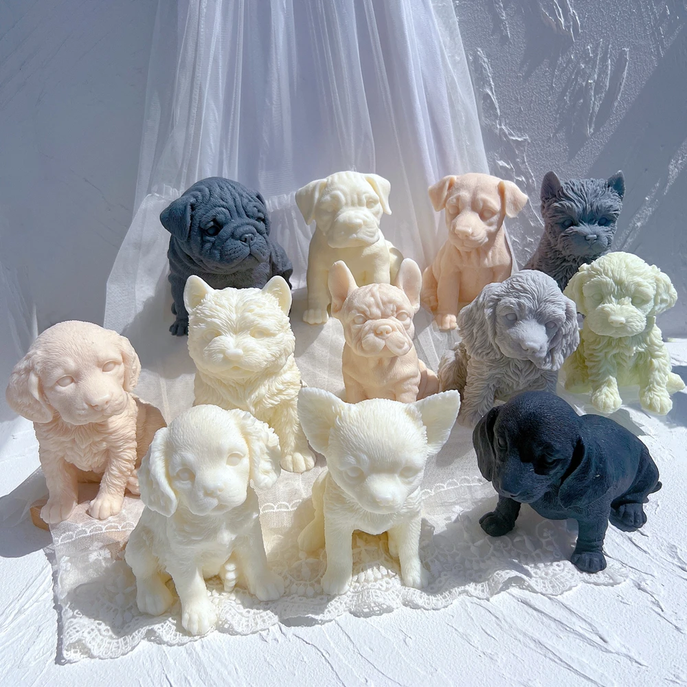 Different Breeds Puppy Candle Mold Animal Puppies Soy Wax Silicone Mould Dog Lover Home Decor
Different Breeds Puppy Candle Mold Animal Puppies Soy Wax Silicone Mould Dog Lover Home Decor
