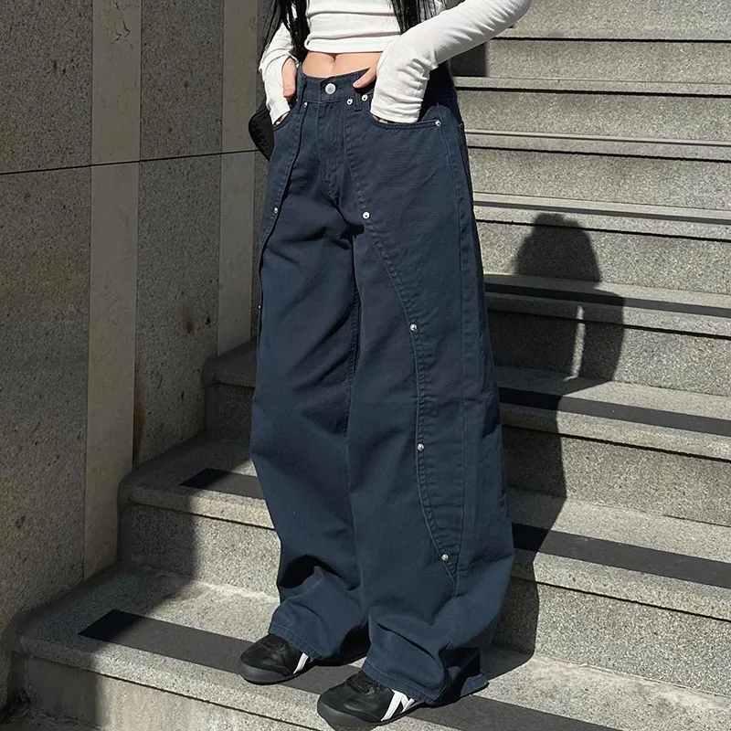 2000s Clothes Y2k Low Rise Boot Cut Jeans Woman Casual Black Striped Denim Trousers Streetwear Flare Pants P77-DD25 272 S69a5eea42ea5462a85e528cc2b98b1ddR
