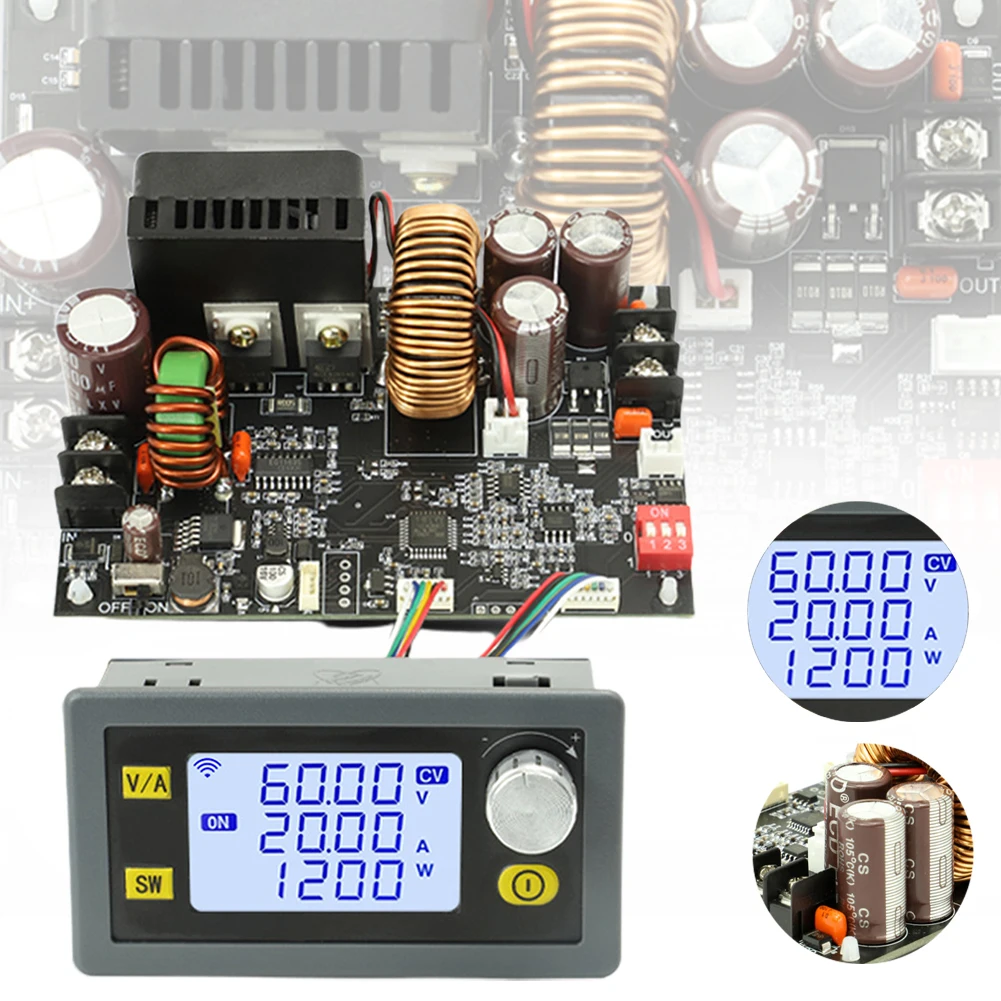 Parts Power Supply XY6020L 1 PC Adjustable CNC CV CC 0-60V 20A / 1200W Module Step - Down Electrical Equipment
Parts Power Supply XY6020L 1 PC Adjustable CNC CV CC 0-60V 20A / 1200W Module Step - Down Electrical Equipment