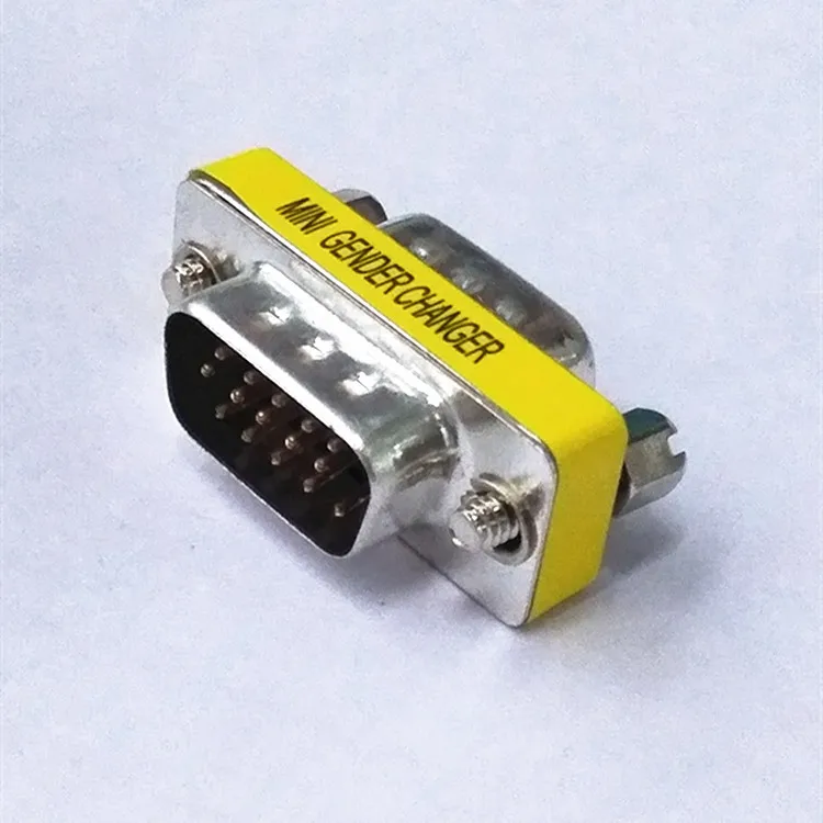 

10pcs VGA 15 for 15 pin VGA male to male plug VGA adapter VGA straight connector Active Components Optoelectronic Displays