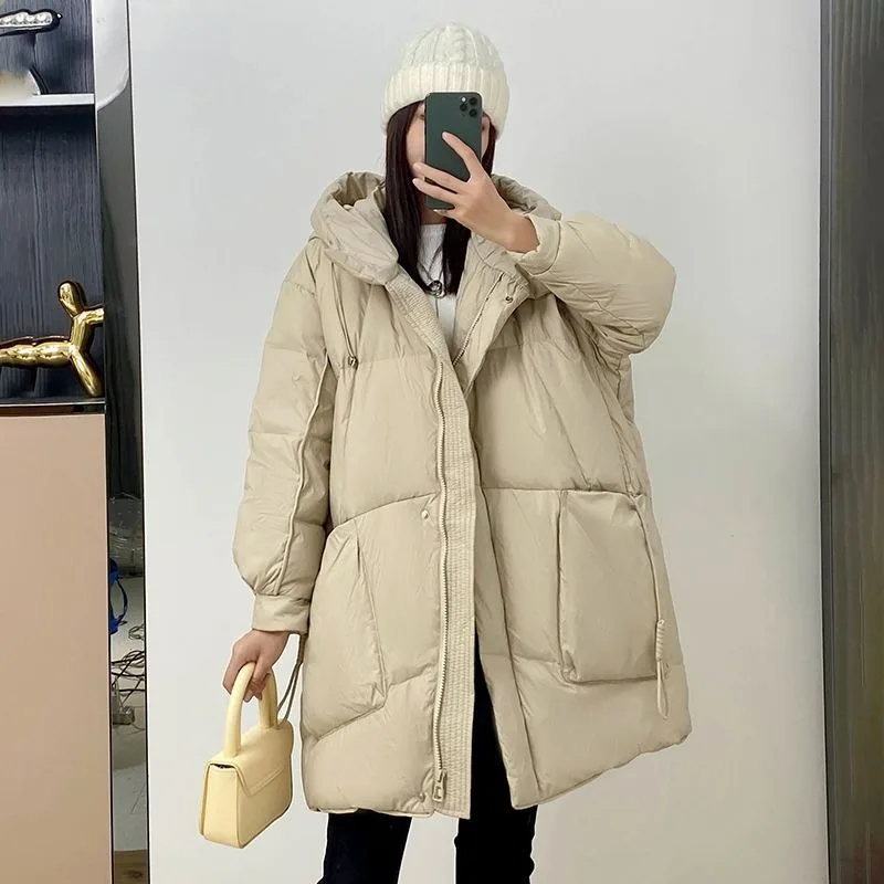 2023 New Women Down Jacket Winter Coat Female Mid Length Version Parkas Loose Large Size Thick Warm Outwear Hooded Overcoat
2023 New Women Down Jacket Winter Coat Female Mid Length Version Parkas Loose Large Size Thick Warm Outwear Hooded Overcoat