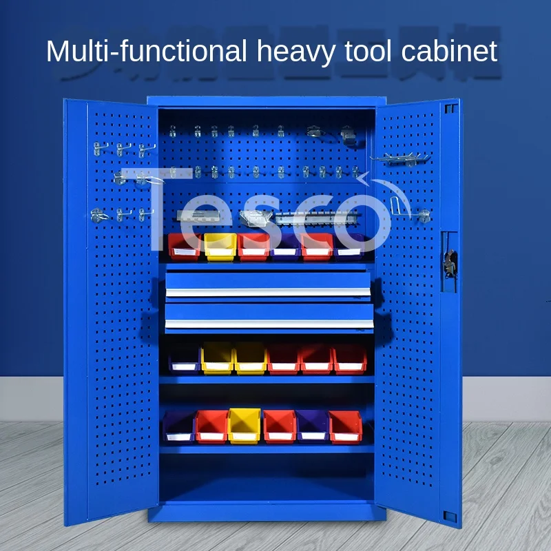Heavy-duty tool cabinet thickened box workshop metal storage double door drawer multi-function hardware
Heavy-duty tool cabinet thickened box workshop metal storage double door drawer multi-function hardware