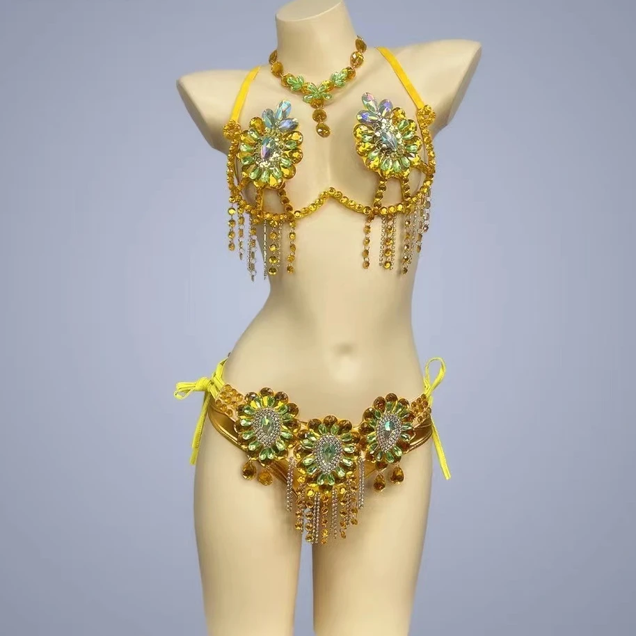 Belly Dancing Costume Professional Women Beads Samba Carnival Wire Bra Waist Belt Stage Performance Outfit Sexy Tassel Clothes
Belly Dancing Costume Professional Women Beads Samba Carnival Wire Bra Waist Belt Stage Performance Outfit Sexy Tassel Clothes