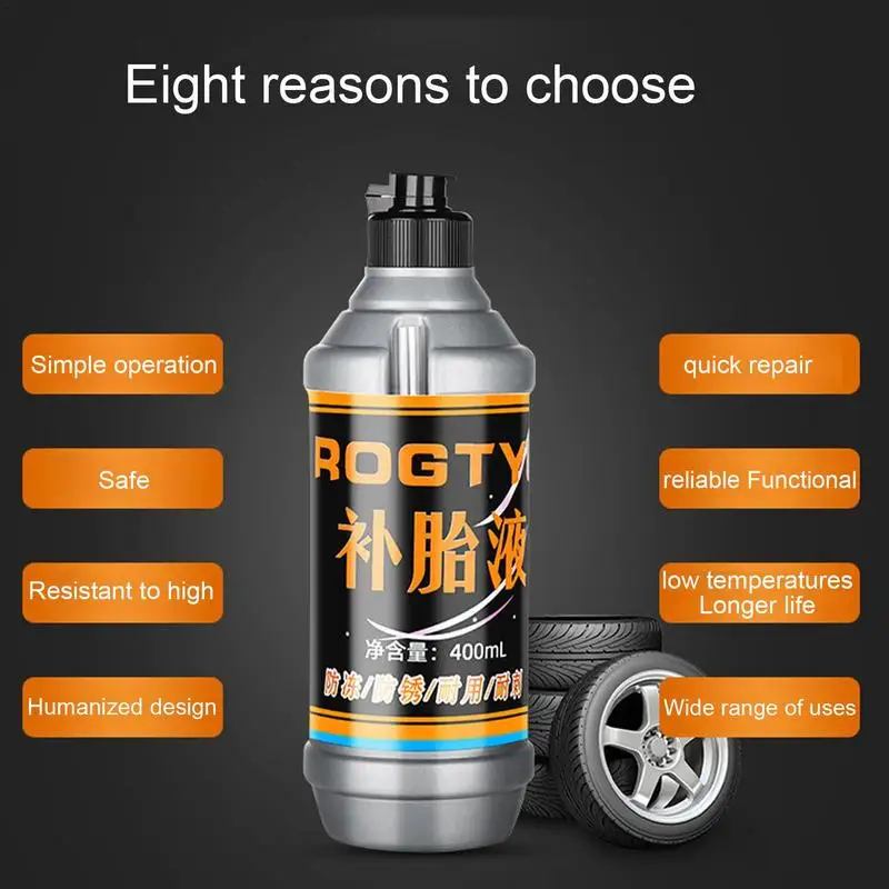 

Tire Sealant 400ml Tire Repairs Kit Non-destructive Fast Flat Tire Repair Kit For Small And Medium Wheeled Road Vehicles