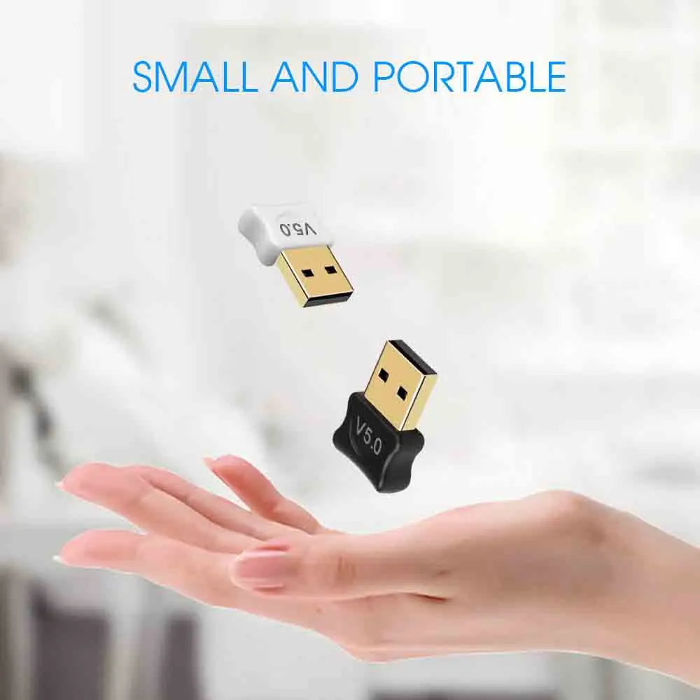 5,0 Bluetooth-совместимый USB-адаптер передатчик и приемник для совместимости с компьютером и наушниками
5,0 Bluetooth-совместимый USB-адаптер передатчик и приемник для совместимости с компьютером и наушниками