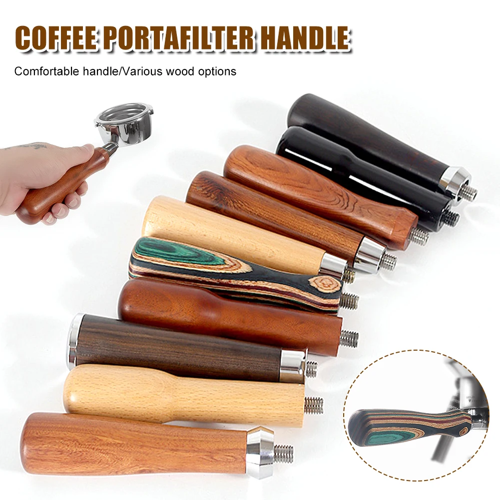 Coffee Portafilter Handle Solid Wooden Coffee Filter Bottomless Handle for M10 Screw Coffee Machine Replacement Accessories
Coffee Portafilter Handle Solid Wooden Coffee Filter Bottomless Handle for M10 Screw Coffee Machine Replacement Accessories