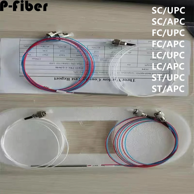 

mini 1x2 FBT splitter 10pcs FC FC/APC 1*2 50:50 95:5 90:10 20:80 15:85 35:65 1:99 optical fiber