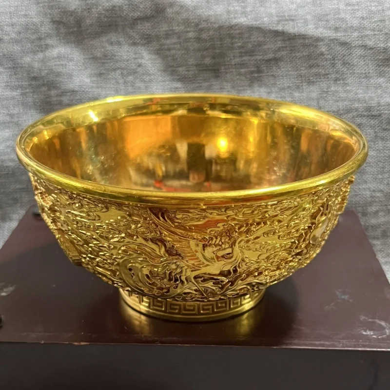 Рельефные бусины из чистой меди в античном стиле Qianlong с изображением дракона и феникса оперы чаша из меди антикварная коллекция домашний декор
Рельефные бусины из чистой меди в античном стиле Qianlong с изображением дракона и феникса оперы чаша из меди антикварная коллекция домашний декор