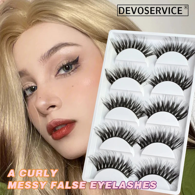 DEVOSERVICE 5 Pairs 3D Mink Hair False Eyelashes Natural Short Curl Multiple Eyelashes Lash Extension Beginners Makeup Wholesale
DEVOSERVICE 5 Pairs 3D Mink Hair False Eyelashes Natural Short Curl Multiple Eyelashes Lash Extension Beginners Makeup Wholesale