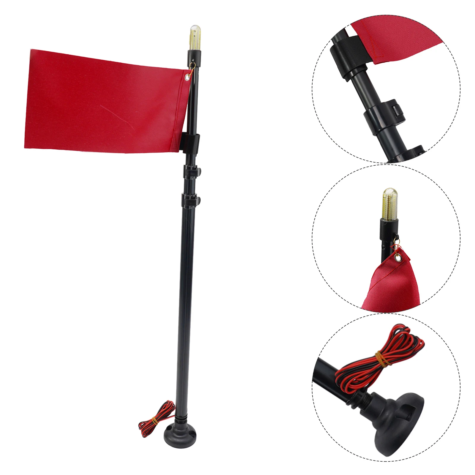 Parts Tool Brand New High Quality Safety Flag Light For Kayak Boat Replacement Wires Pole Adjusted Accessories
Parts Tool Brand New High Quality Safety Flag Light For Kayak Boat Replacement Wires Pole Adjusted Accessories