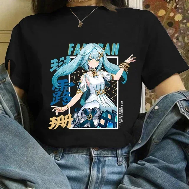 2024 New Genshin Impact Women T Shirt Kawaii Faruzan Graphic Short Sleeve T-shirt Female Hip Hop Tee Harajuku Y2k Clothing Tops
2024 New Genshin Impact Women T Shirt Kawaii Faruzan Graphic Short Sleeve T-shirt Female Hip Hop Tee Harajuku Y2k Clothing Tops