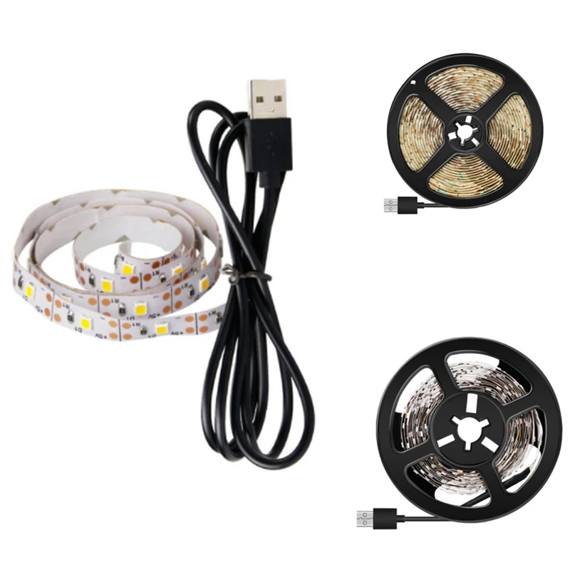 

Светодиодная лента для внутреннего освещения, 5 В, USB-лампа, 2835 лампочек, светодиодная лента для подсветки телевизора, спальни