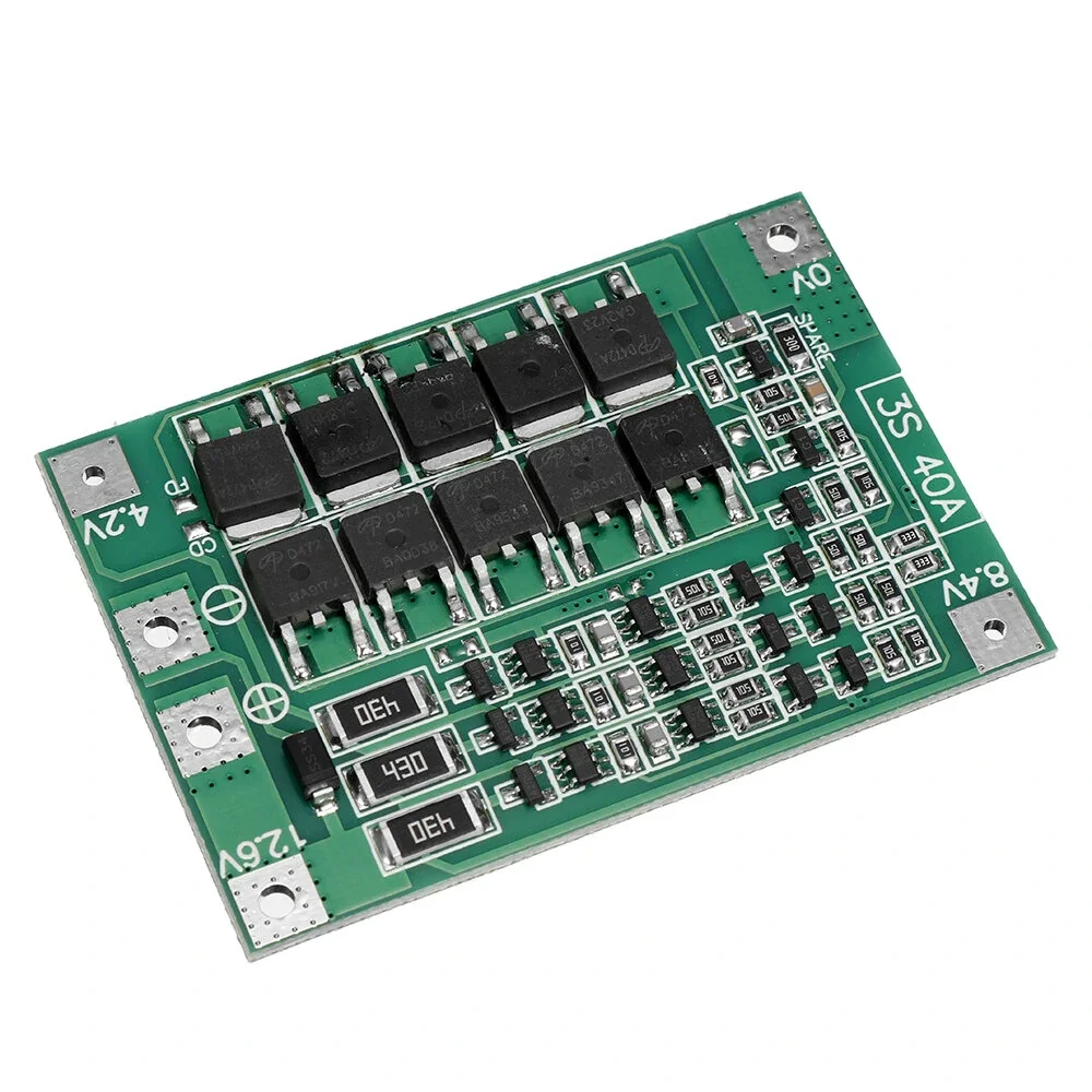 BMS 3S 40A 18650 Защитная плата зарядного устройства литиевой батареи PCB для Drill Motor с балансом
BMS 3S 40A 18650 Защитная плата зарядного устройства литиевой батареи PCB для Drill Motor с балансом