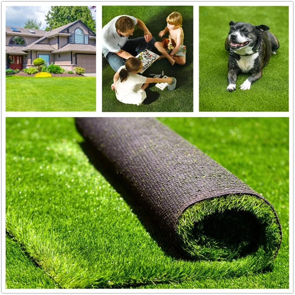 Artificial Grass Turf, 1.38" Pile Height Realistic Synthetic Grass, Drainage Holes Indoor Outdoor Pet Faux Grass Artificial Lawn
Artificial Grass Turf, 1.38" Pile Height Realistic Synthetic Grass, Drainage Holes Indoor Outdoor Pet Faux Grass Artificial Lawn