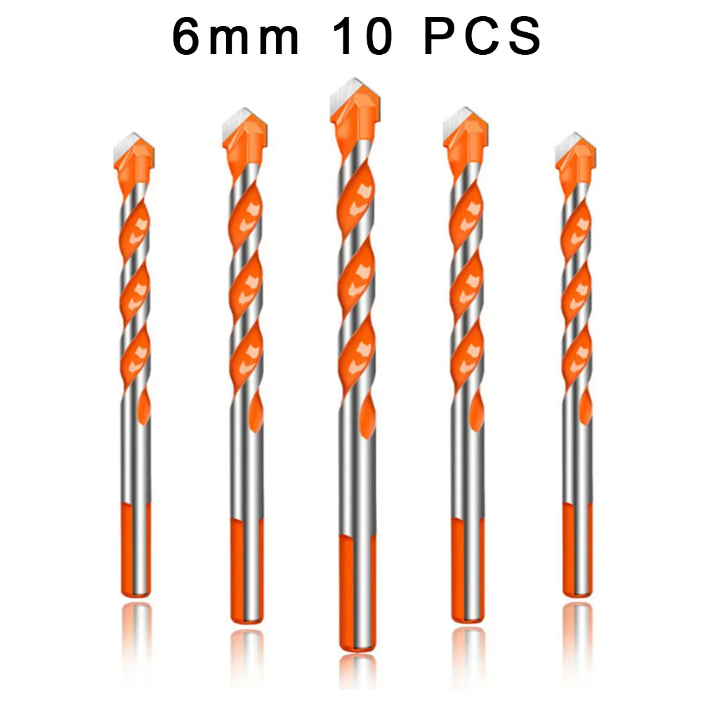 10pcs 6mm Multifunctional Triangle Drill Bit Diamond Drill Ceramic Tiles Concrete Brick Wood Glass Punching Hole Saw Drill
10pcs 6mm Multifunctional Triangle Drill Bit Diamond Drill Ceramic Tiles Concrete Brick Wood Glass Punching Hole Saw Drill