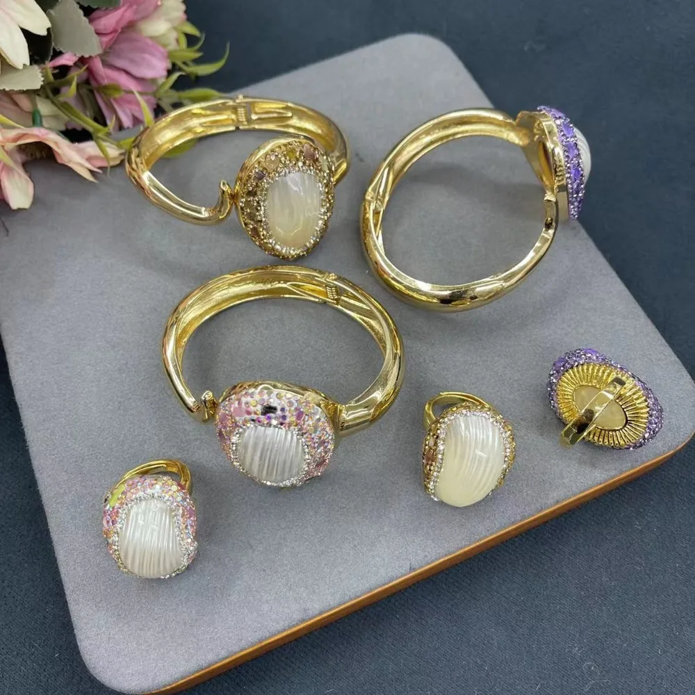 New Shell Ring Bracelet Women's Set Personalized Fashion Simple Luxury Ladies Exquisite Water Diamond Jewelry
New Shell Ring Bracelet Women's Set Personalized Fashion Simple Luxury Ladies Exquisite Water Diamond Jewelry
