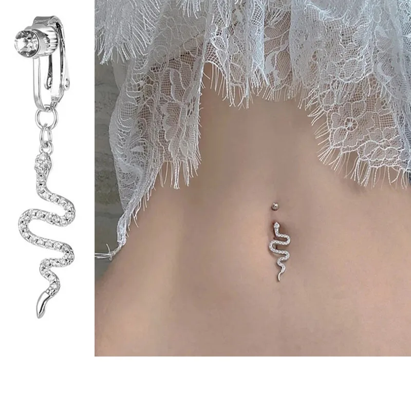 New Snake Fake Belly Ring Butterfly Fake Belly Piercing Butterfly Clip on Umbilical Navel Fake Pircing Cartilage Earring Clip
New Snake Fake Belly Ring Butterfly Fake Belly Piercing Butterfly Clip on Umbilical Navel Fake Pircing Cartilage Earring Clip