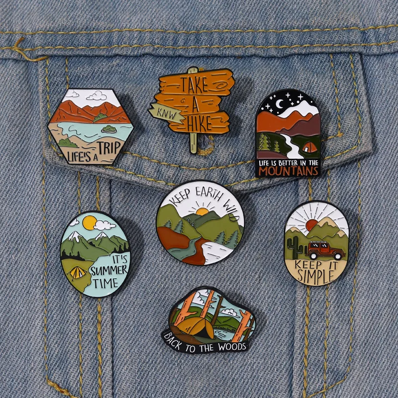 Outdoor Wild Hiking Enamel Pin Mountain Starry Night Lapel Badge Decorative Travel Pins Brooch Backpack Hat Clothes Jewelry Gift
Outdoor Wild Hiking Enamel Pin Mountain Starry Night Lapel Badge Decorative Travel Pins Brooch Backpack Hat Clothes Jewelry Gift