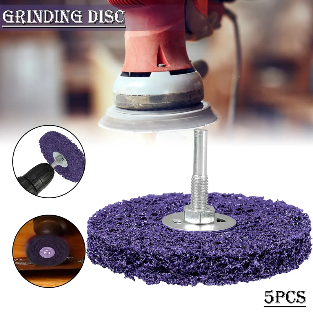 5pcs Poly Strip Disc Abrasive Wheel Paint Rust Removal Clean Grinding Wheels Tool Set For Angle Grinders Welds Remove Oxidation
5pcs Poly Strip Disc Abrasive Wheel Paint Rust Removal Clean Grinding Wheels Tool Set For Angle Grinders Welds Remove Oxidation