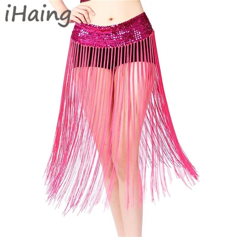 Adult Glittery Sequins Belly Dance Hip Scarf Dancewear Fringe Triangle Wrap Belt Skirt for Women Outfit Accessory with Tassel
Adult Glittery Sequins Belly Dance Hip Scarf Dancewear Fringe Triangle Wrap Belt Skirt for Women Outfit Accessory with Tassel