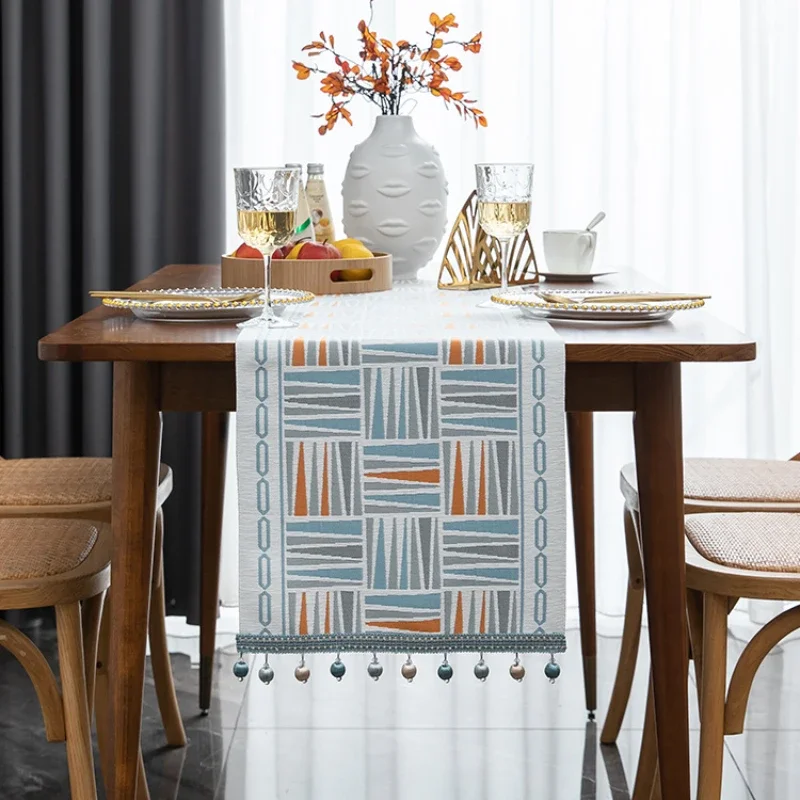 New Jacquard Stripe Geometric Table Flag TV Cabinet Cloth Long Tablecloth Minimalist Desktop Dustproof Decorative Table Cover
New Jacquard Stripe Geometric Table Flag TV Cabinet Cloth Long Tablecloth Minimalist Desktop Dustproof Decorative Table Cover