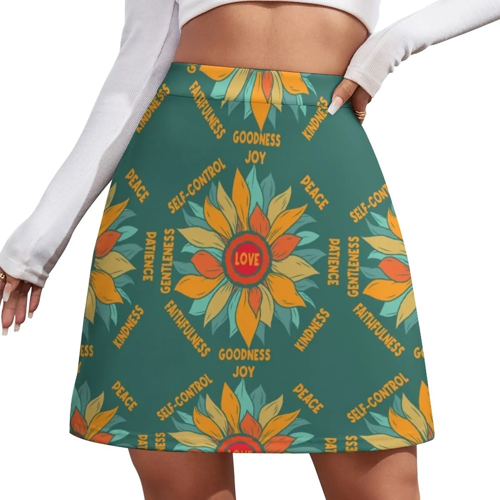 Fruit of the Holy Spirit around a colorful flower Mini Skirt short skirts for women Skirt shorts korean luxury clothing
Fruit of the Holy Spirit around a colorful flower Mini Skirt short skirts for women Skirt shorts korean luxury clothing