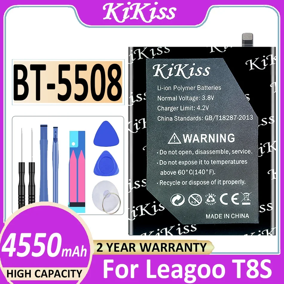 

Аккумулятор 4550 мАч KiKiss BT-5508 для Leagoo T8S мобильный телефон Battery Batterij