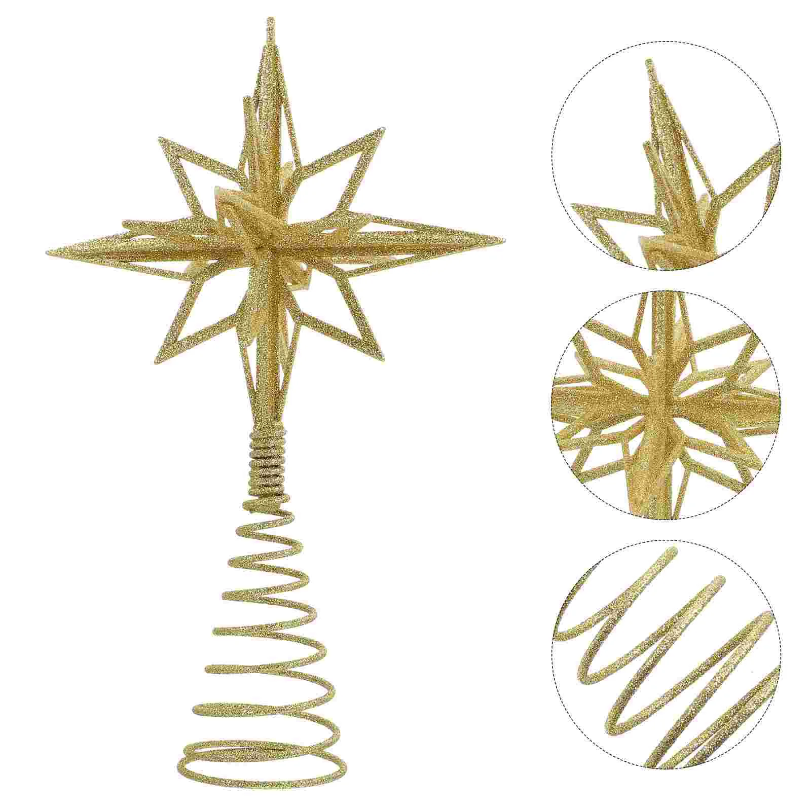 Gold/Silver Glitter Christmas Tree Top Iron Star Christmas Decorations For Home Xmas Tree Ornaments Navidad New Year
Gold/Silver Glitter Christmas Tree Top Iron Star Christmas Decorations For Home Xmas Tree Ornaments Navidad New Year