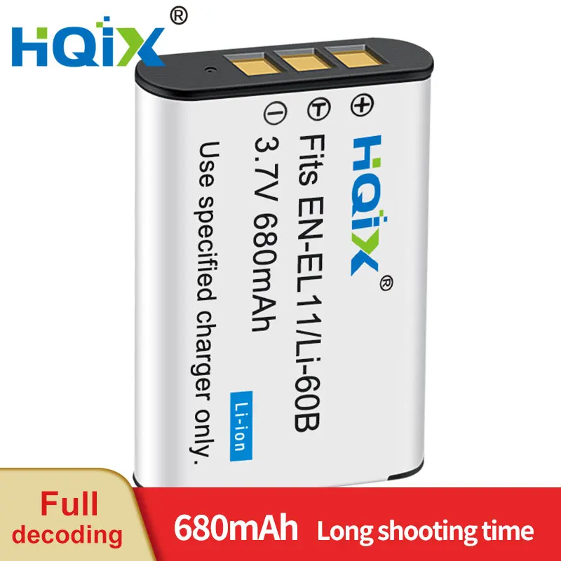 

HQIX for Nikon coolpix S01 S02 S560 S550 Camera EN-EL11 Charger Battery