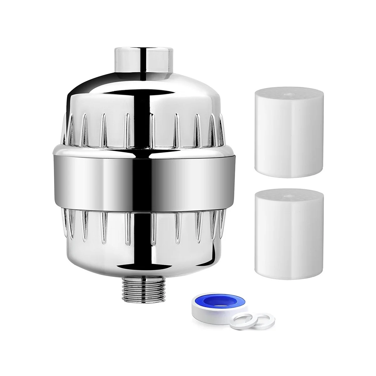 Shower Filter 20-Stage Showerhead Filter for Hard Water Shower Water Filter with 2 Replaceable Filter Cartridges
Shower Filter 20-Stage Showerhead Filter for Hard Water Shower Water Filter with 2 Replaceable Filter Cartridges