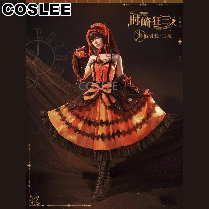 COSLEE Anime DATE A LIVE Tokisaki Kurumi Lovely Lolita Dress Cosplay Costume Role Play Halloween Suit For Women Outfit New 2023
COSLEE Anime DATE A LIVE Tokisaki Kurumi Lovely Lolita Dress Cosplay Costume Role Play Halloween Suit For Women Outfit New 2023