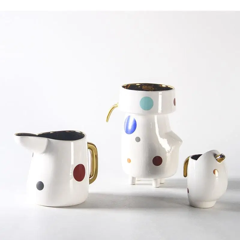 Painted Polka Dots Ceramic Vase Abstract Artwork Desk Decoration Flower Pots Decorative Floral Vases Crafts Flower Arrangement
Painted Polka Dots Ceramic Vase Abstract Artwork Desk Decoration Flower Pots Decorative Floral Vases Crafts Flower Arrangement