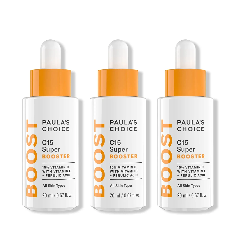 3PCS Paulas Choice BOOST C15 Super Booster 15% Vitamin C with Vitamin E Ferulic Acid Skin Brightening Paulas Choice Skin Serum
3PCS Paulas Choice BOOST C15 Super Booster 15% Vitamin C with Vitamin E Ferulic Acid Skin Brightening Paulas Choice Skin Serum