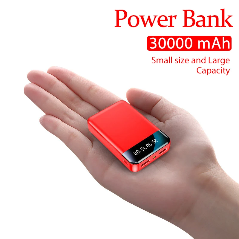 Suitable for iPhone Samsung mobile power 30000mAh mini charger LED light LCD digital display emergency portable external battery
Suitable for iPhone Samsung mobile power 30000mAh mini charger LED light LCD digital display emergency portable external battery