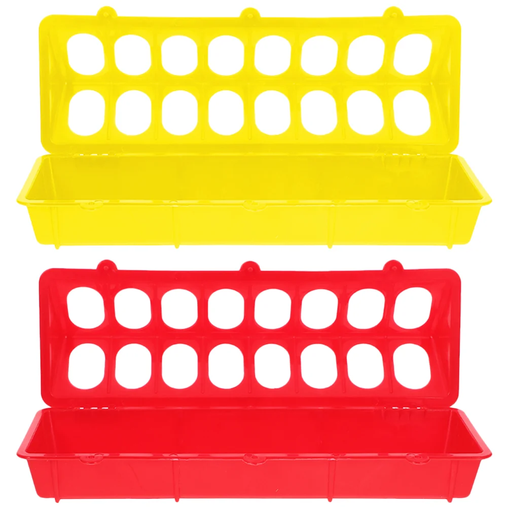 2Pcs Plastic Feeder for Chicken Chick Feeder Flip-over Feeder Feeding Holder Feeding Troughs
2Pcs Plastic Feeder for Chicken Chick Feeder Flip-over Feeder Feeding Holder Feeding Troughs