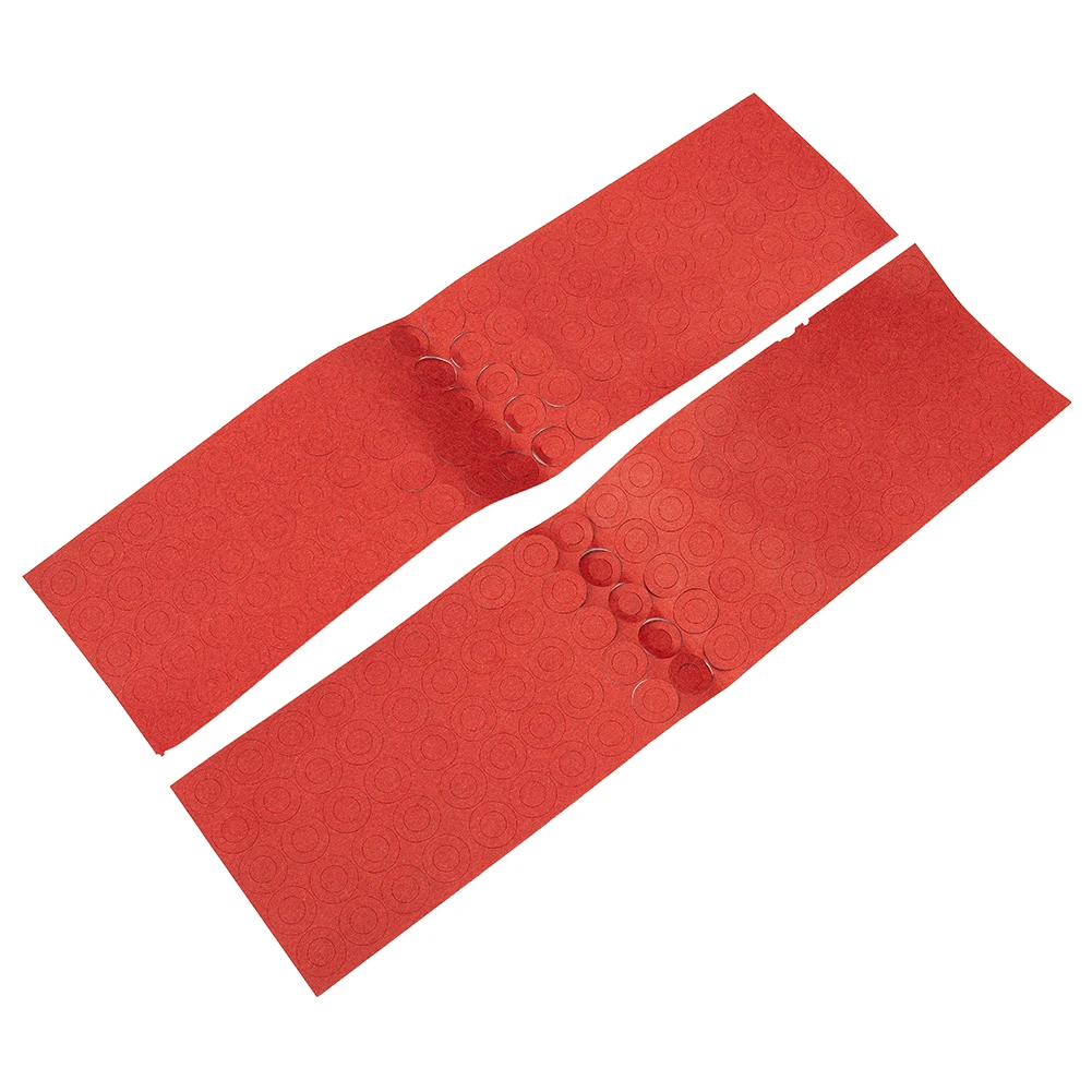 

Easy Peel Adhesive Paper Express Paper Rings 10mm Inner 17mm Adhesive For-18650 Battery Hollow Insulating Red Wood+cotton