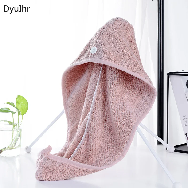 

Simple pineapple grid absorbent thick coral fleece dry hair cap bathroom microfiber super absorbent quick-drying dry hair towel