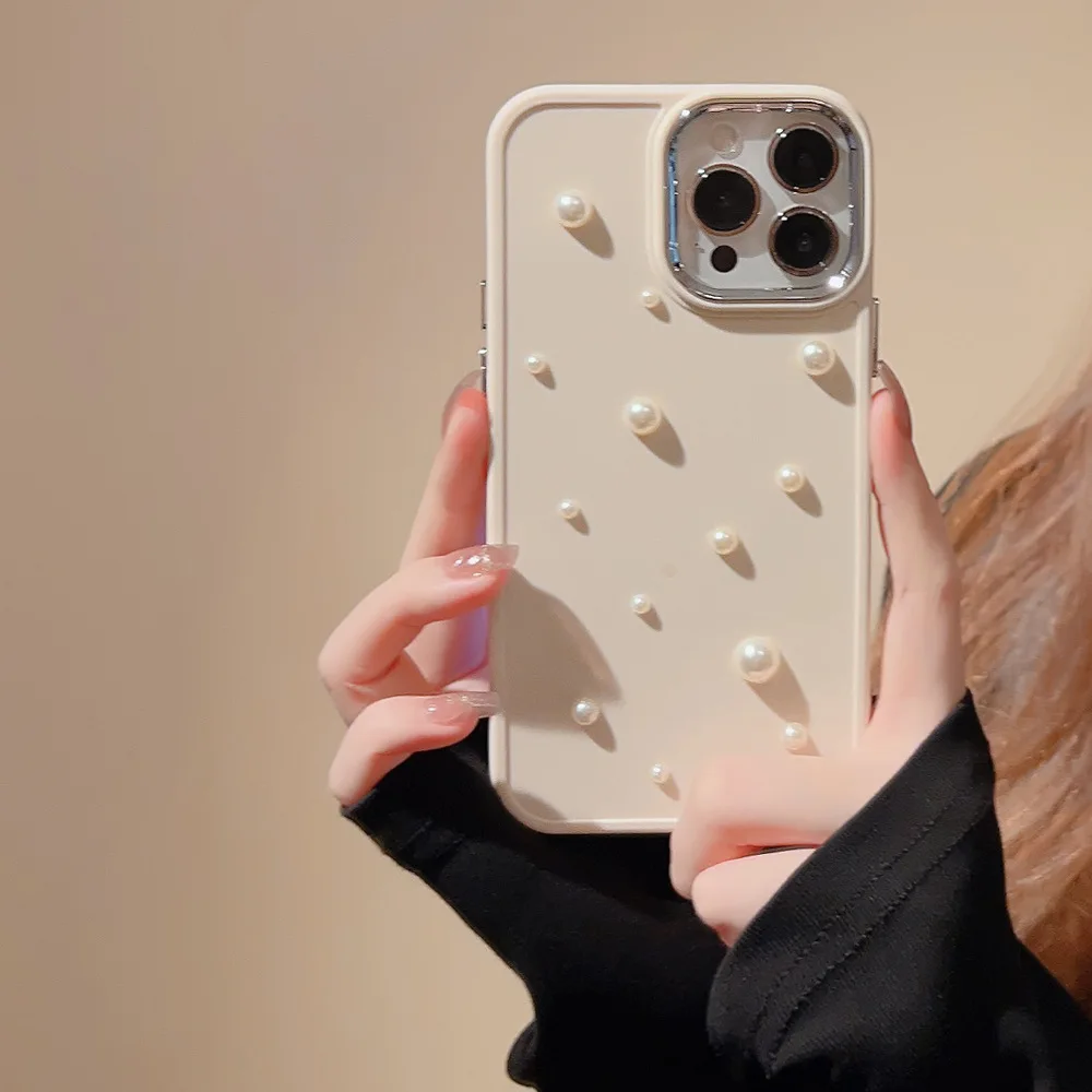 Solid color minimalist three-dimensional pearl suitable for iPhone 15 14plus 13pro 12promax 11 XS XSmax XR phone case
Solid color minimalist three-dimensional pearl suitable for iPhone 15 14plus 13pro 12promax 11 XS XSmax XR phone case