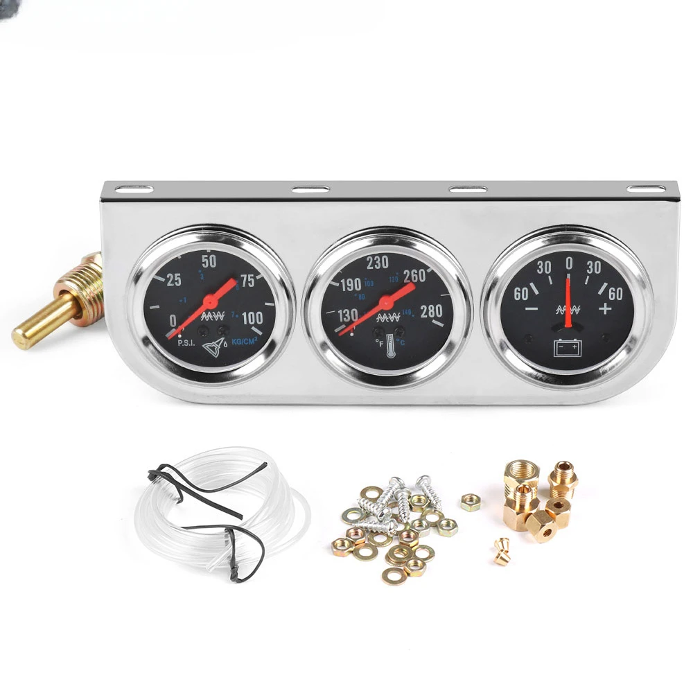 Automobile modification 52mm oil pressure,current three in one combination instrument general mechanical three in one instrument
Automobile modification 52mm oil pressure,current three in one combination instrument general mechanical three in one instrument