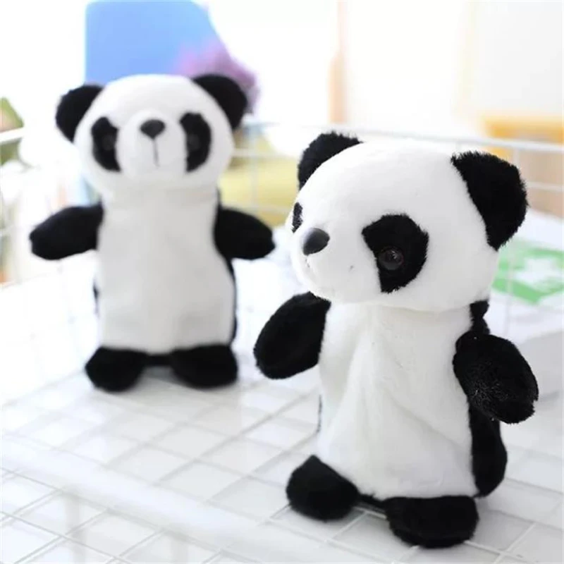 

New 18cm Talking Panda Pet Plush Toy Learn To Speak Electric Record Panda Educational Stuffed Toys GiftS for Children