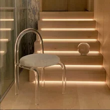 Acrylic Living Room Leisure Chairs Modern Simple Designer Bedroom Dressing Chair Homestay Dining Room Single Chair with Backrest
Acrylic Living Room Leisure Chairs Modern Simple Designer Bedroom Dressing Chair Homestay Dining Room Single Chair with Backrest