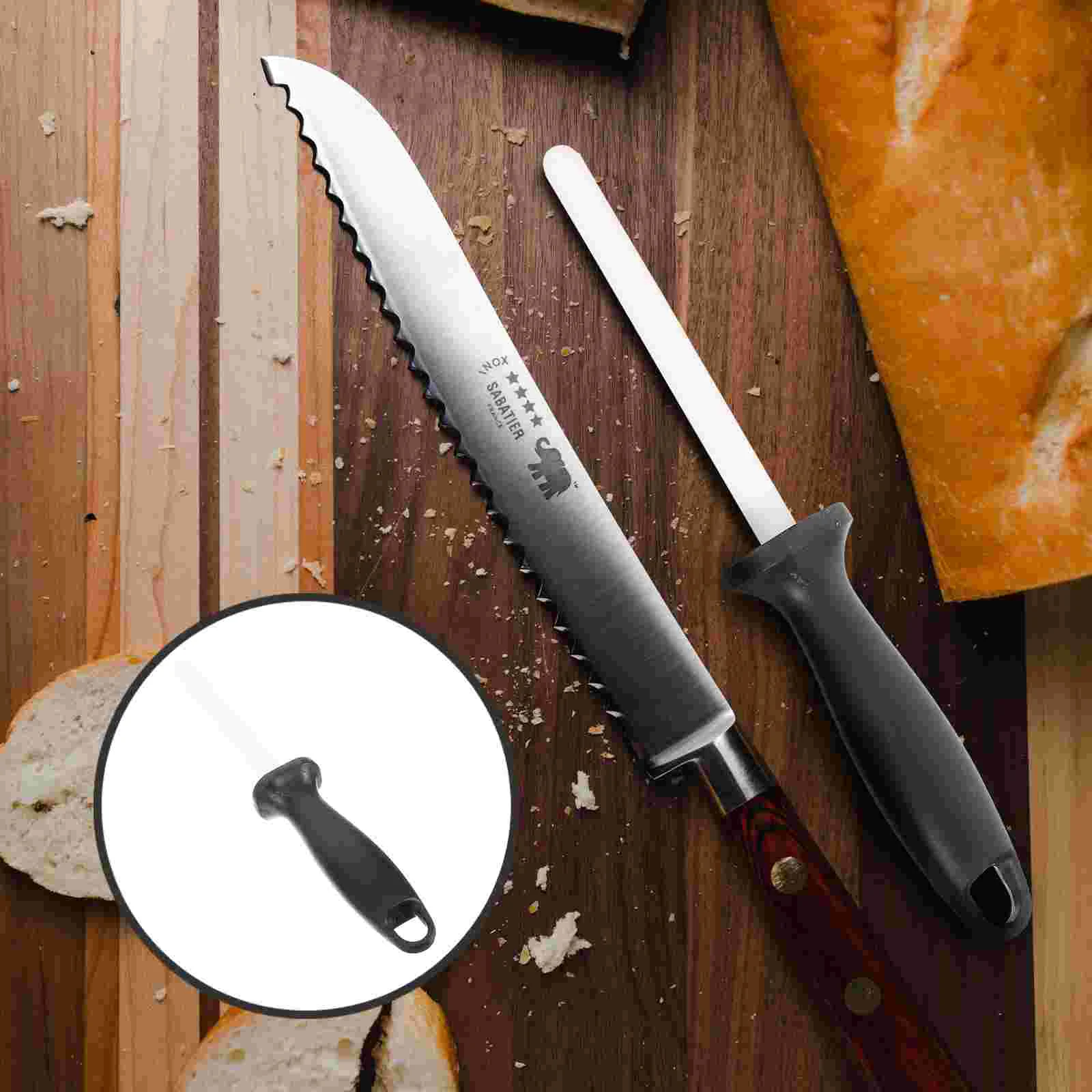 Knife Sharpener Rod Ceramic Honing Stick Hanging Hole Professional Knife Sharpening Tool
Knife Sharpener Rod Ceramic Honing Stick Hanging Hole Professional Knife Sharpening Tool