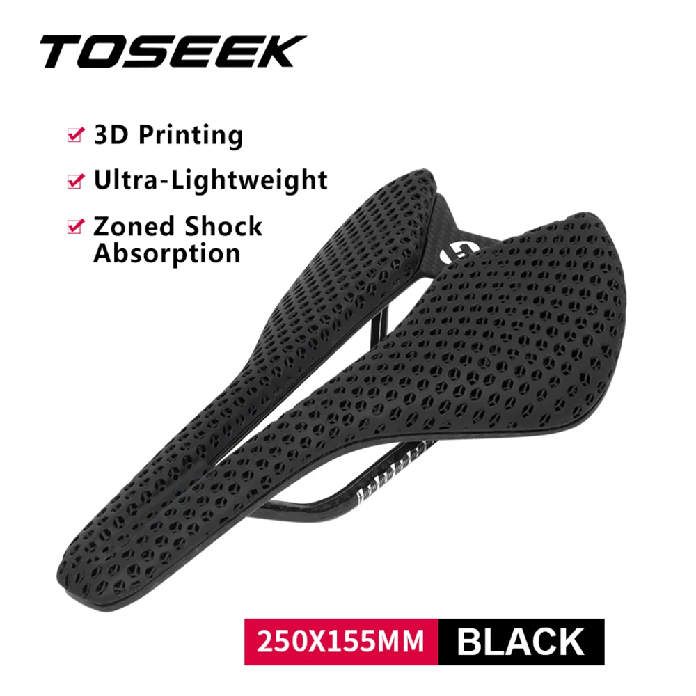 TOSEEK Carbon 3D Printed Bike Saddle Fiber Bicycle Cushion Hollow Comfortable MTB Mountain Road Seat Breathable For Men Women
TOSEEK Carbon 3D Printed Bike Saddle Fiber Bicycle Cushion Hollow Comfortable MTB Mountain Road Seat Breathable For Men Women