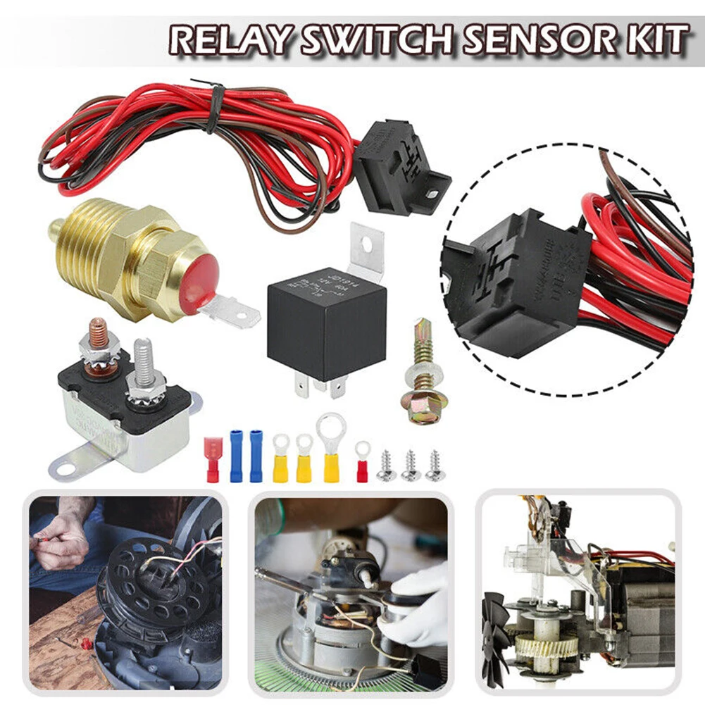 1x 175-185 Degree 40A Electric Engine Fan Thermostat Temperature Relay Switch Sensor Kit DC12V Accessories For 265 283 305 307
1x 175-185 Degree 40A Electric Engine Fan Thermostat Temperature Relay Switch Sensor Kit DC12V Accessories For 265 283 305 307
